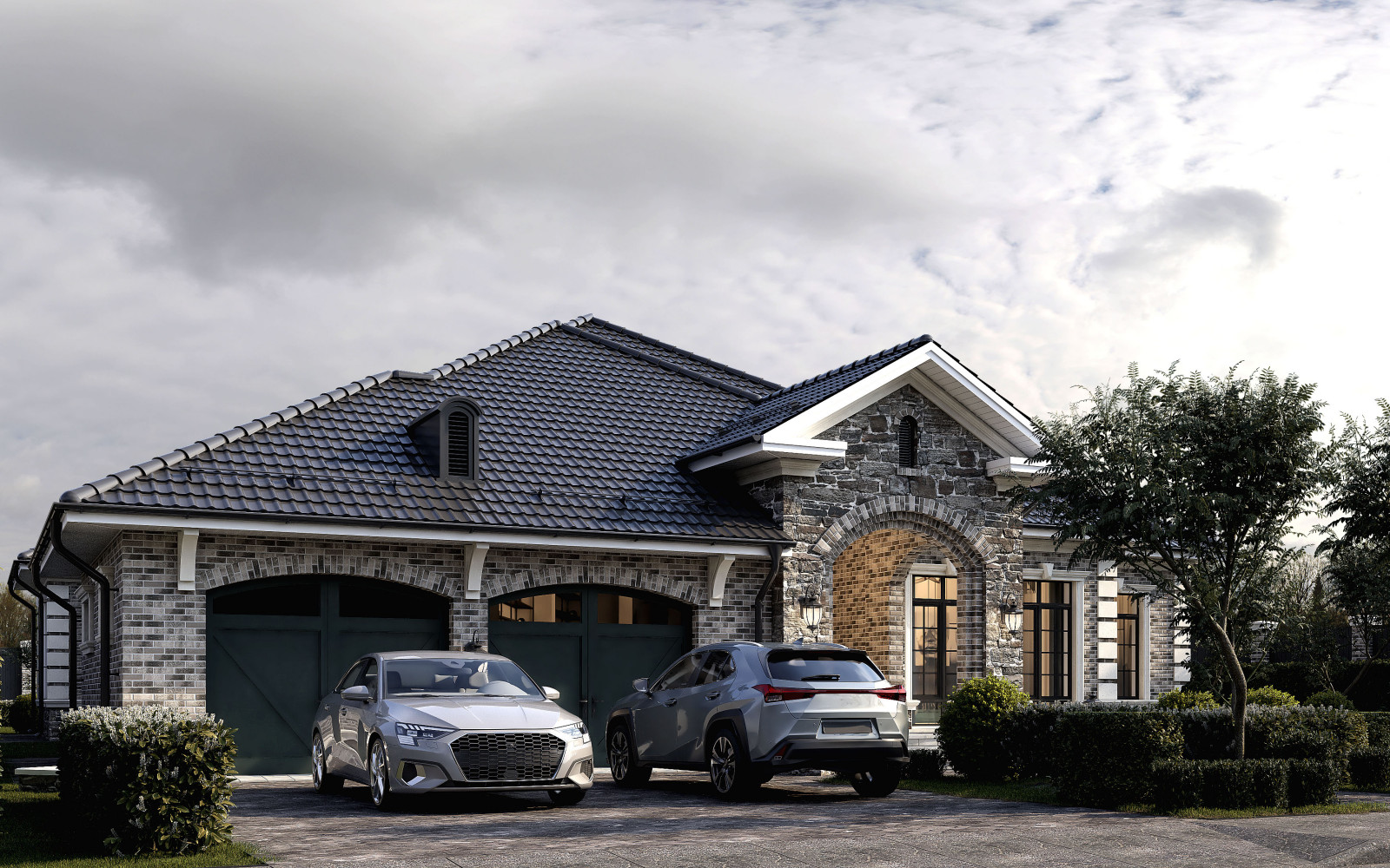 Проект классического одноэтажного дома в Адыгее