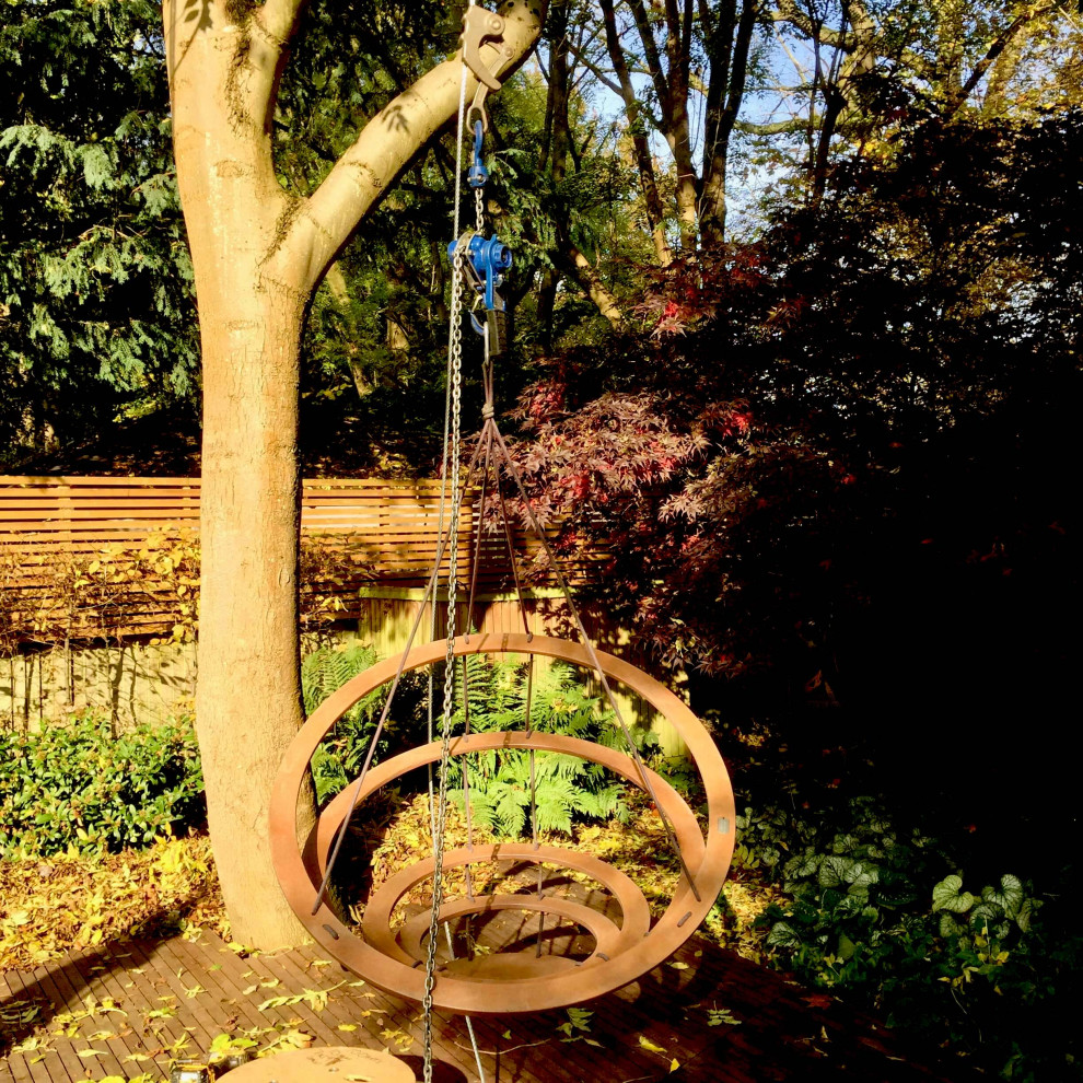 Ispirazione per un giardino formale contemporaneo esposto a mezz'ombra dietro casa in estate