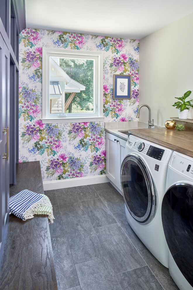 Mid-Century Ranch Home Remodel - Farmhouse - Laundry Room - Charlotte ...