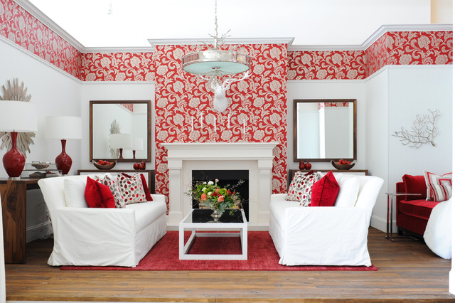 Luxury Winter Retreat traditional-living-room