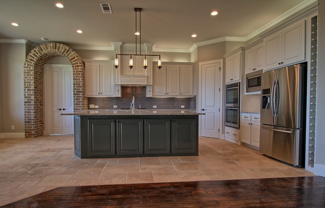 Inspiration for a large transitional home design remodel in Dallas