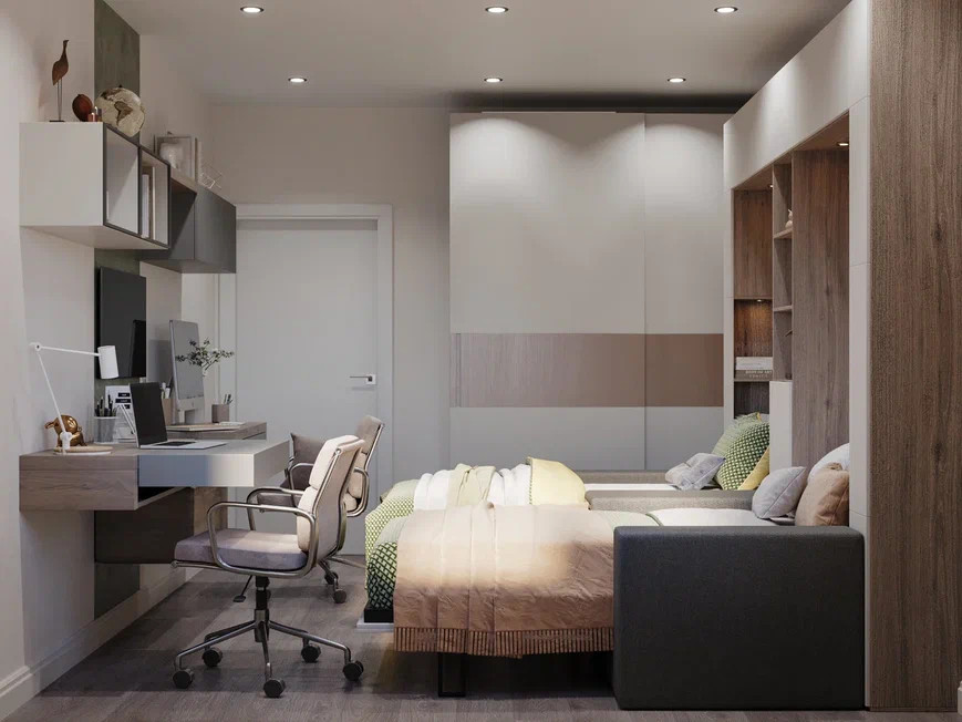 Ремонт квартиры площадью 56,7 м2 в современном стиле с элементами классики