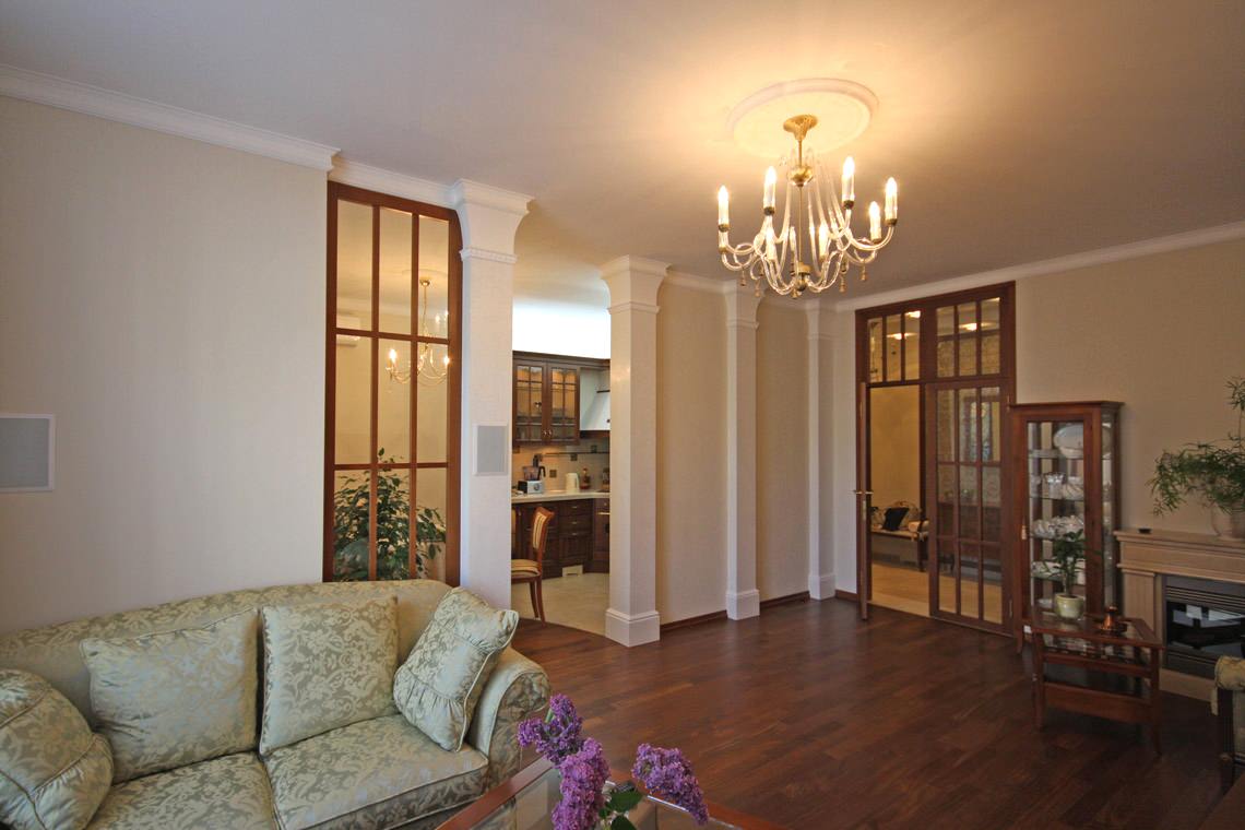 РЕСПЕКТАБЕЛЬНЫЙ ИНТЕРЬЕР КВАРТИРЫ В Ж/К "ШУВАЛОВСКИЙ"дизайн и ремонт