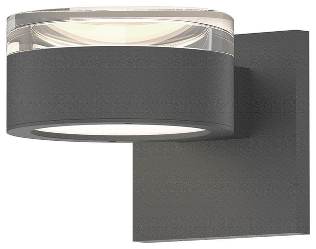 Up/Down LED Sconce, Textured Gray - Contemporary - Outdoor Wall Lights ...