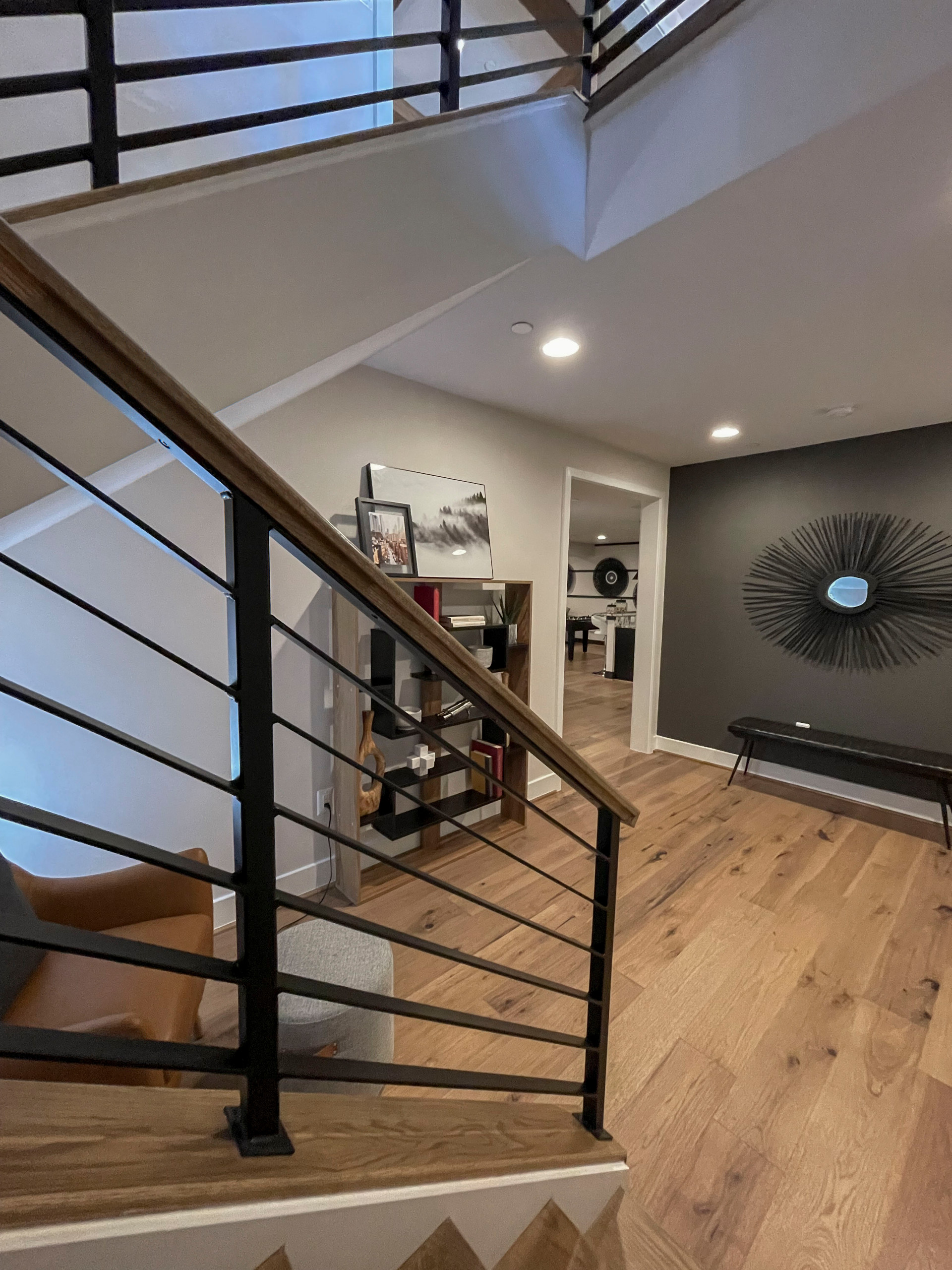 113_Floating Straight- Stringers with No Risers in Contemporary Home, Bethesda M