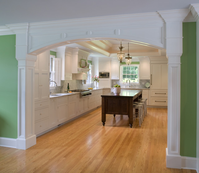 Kitchen with custom arch - Traditional - Kitchen - Philadelphia - by