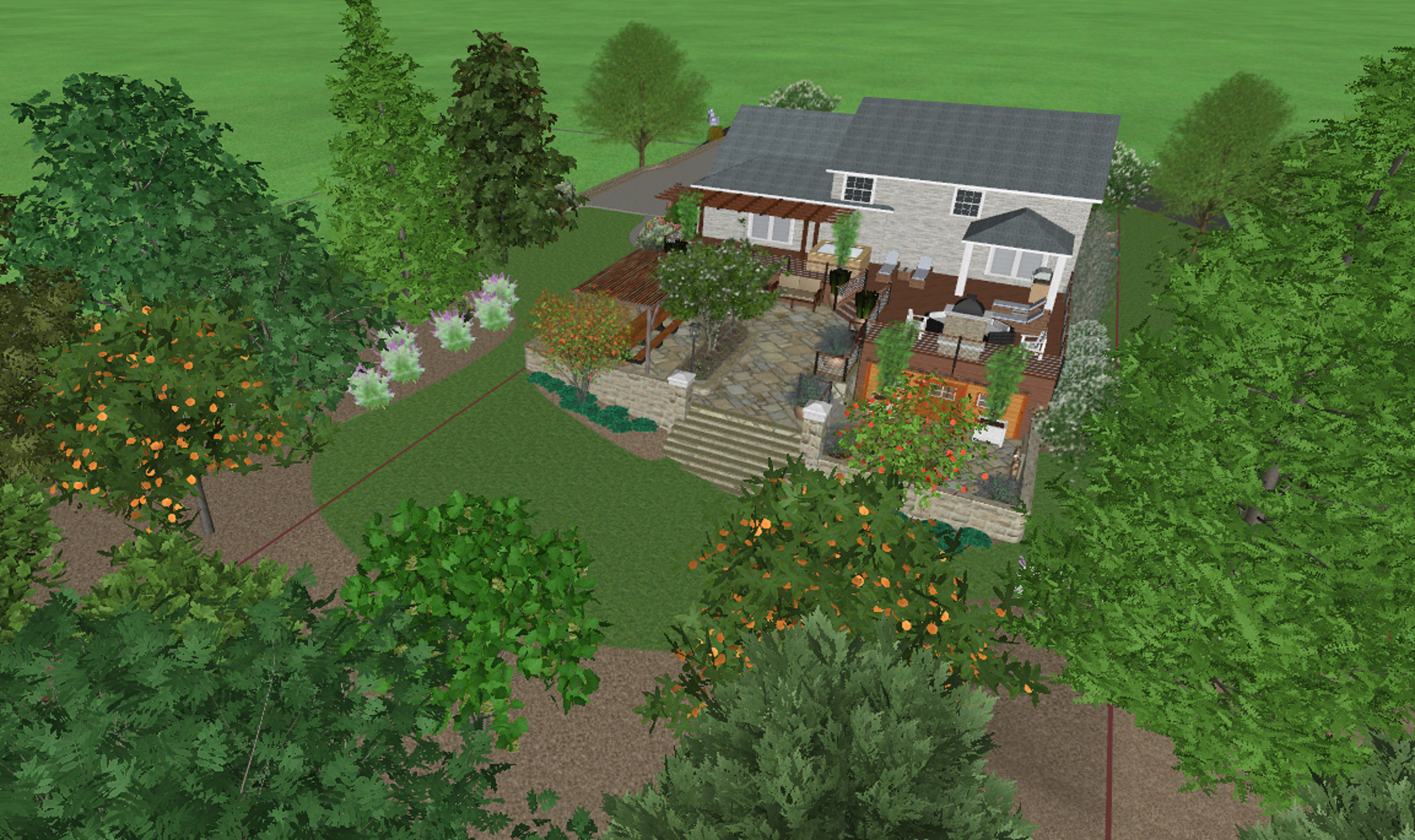 3D Site Plan Rendering
