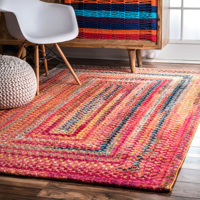 Machine Made Florid Labyrinth Synthetics Rug Contemporary Area Rugs