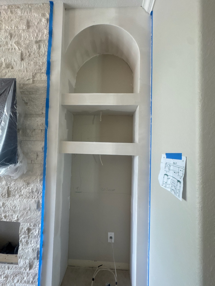 Fireplace Wall w/ Arches