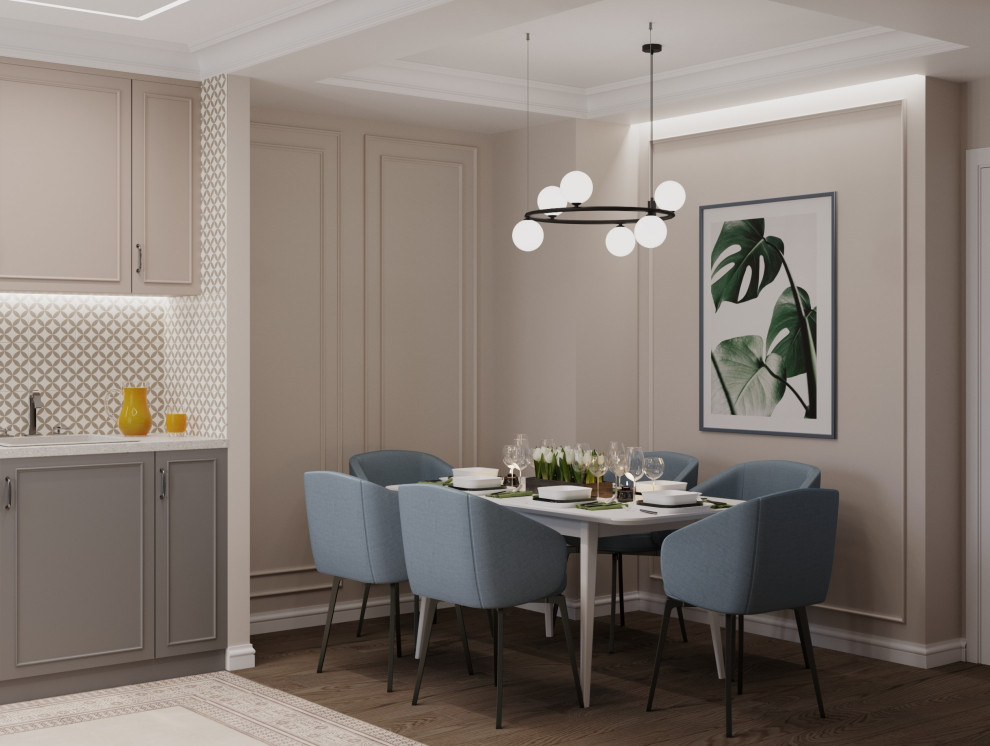 Дизайн-проект кухни, прихожей, гостиной