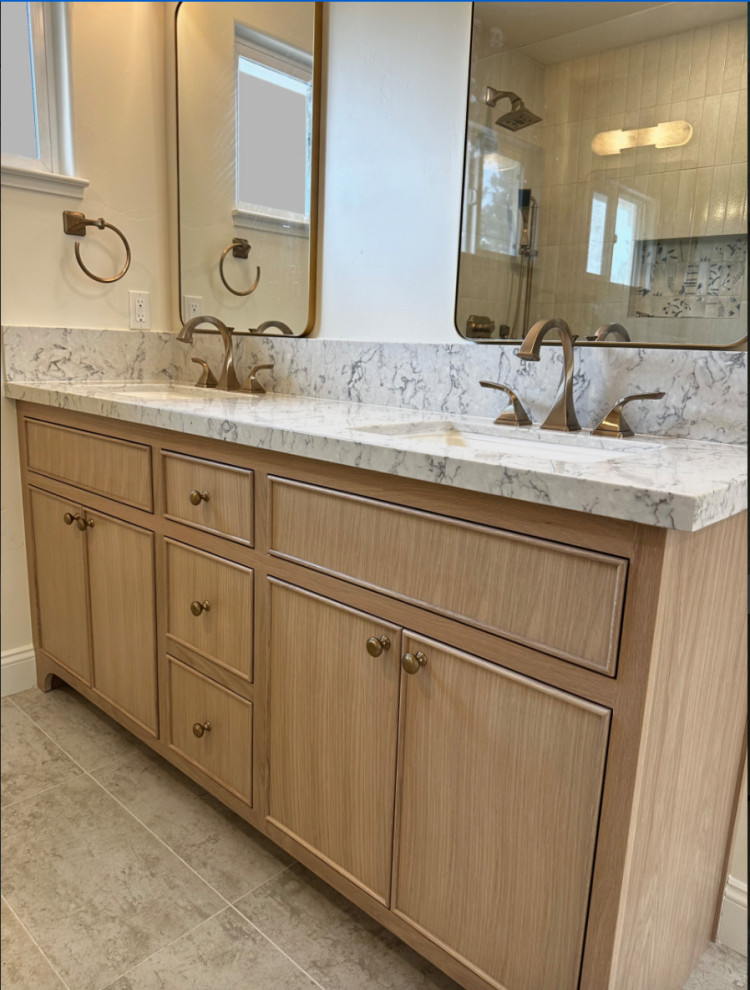 Coastal Grandmillenial Glam Bathroom