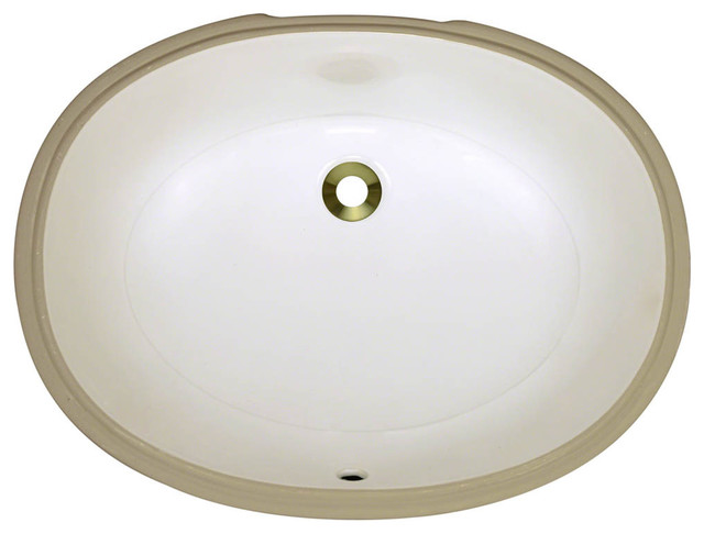 Polaris PUPLB Bisque Porcelain Bathroom Sink - Contemporary - Bathroom ...