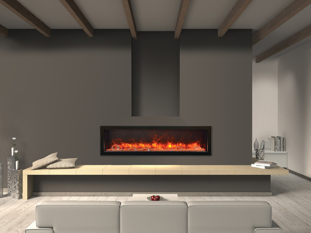 Amantii Electric Fireplaces Contemporary Family Room Calgary