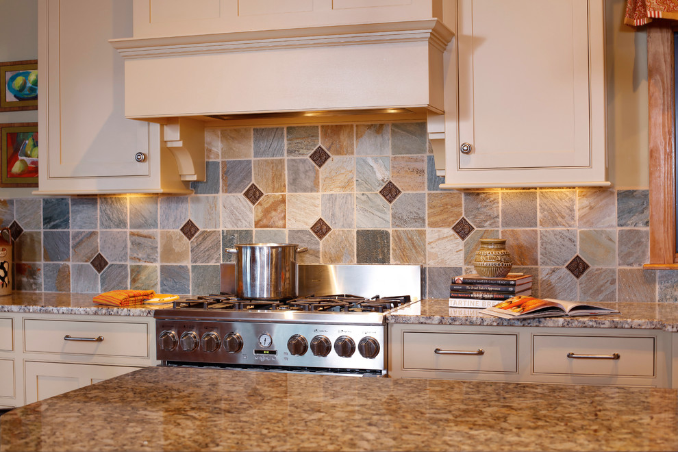 Transitional kitchen photo in Boston