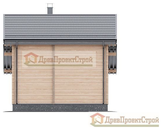 Проект бани № 159. Баня из бруса массива естественной влажности 140 х 140,  106,