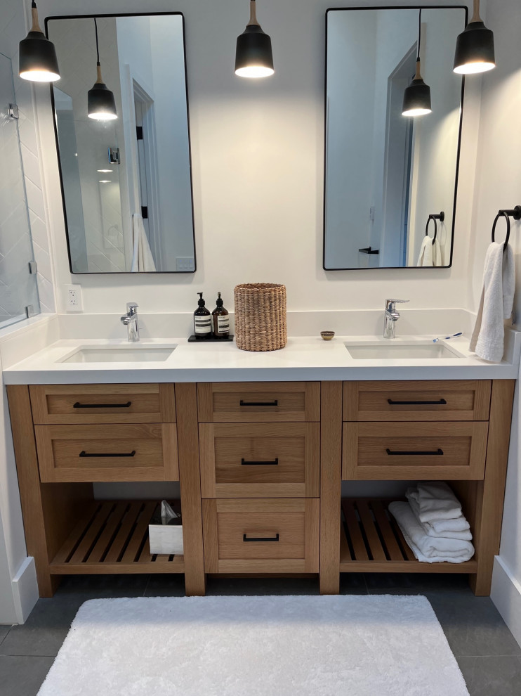 Shaker Paint and Rift White Oak Full Overlay
