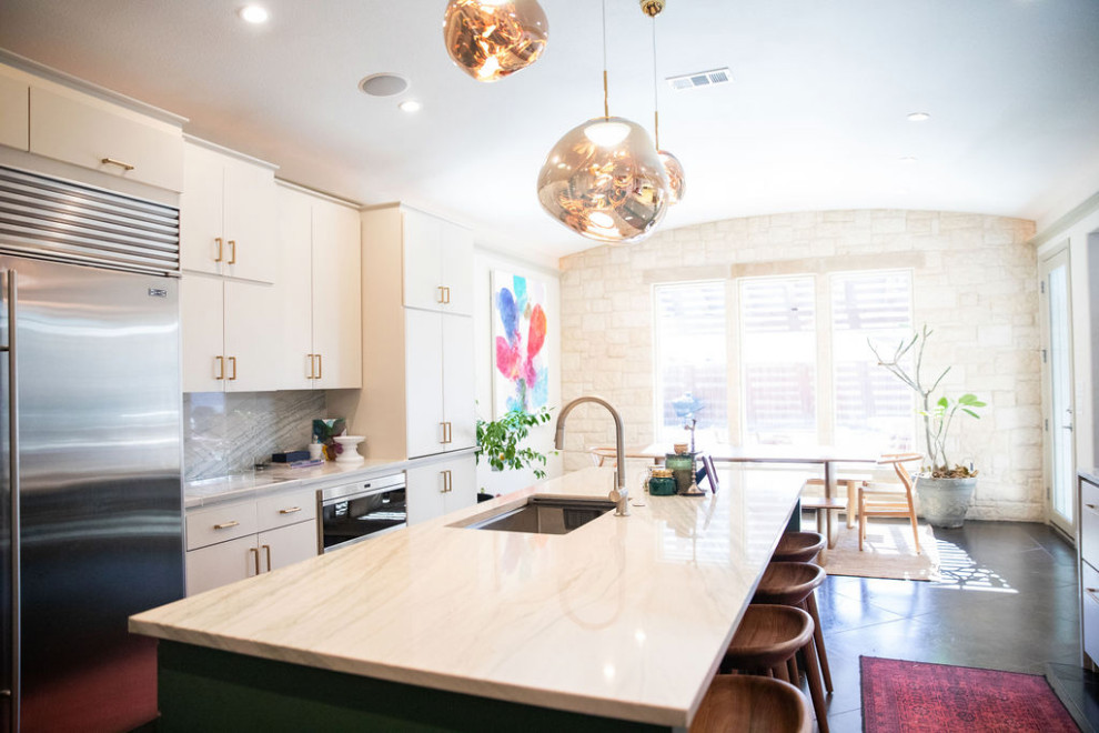 Entry, Living, Kitchen, Laundry + Bathrooms