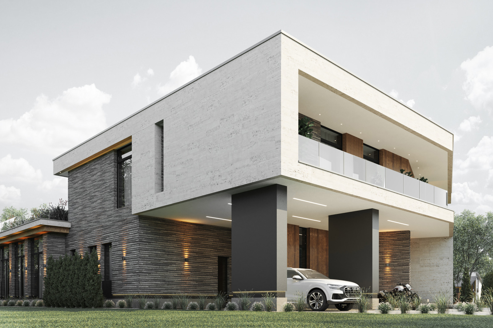 Архитектурный проект коттеджа 600м в КП Президент