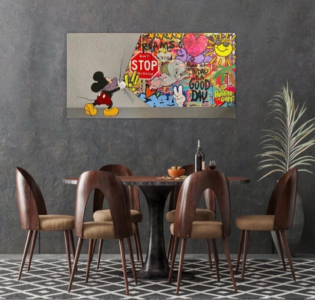 Сontemporary art painting, Graffiti, Pop Art, Street Art, Wall Interior design