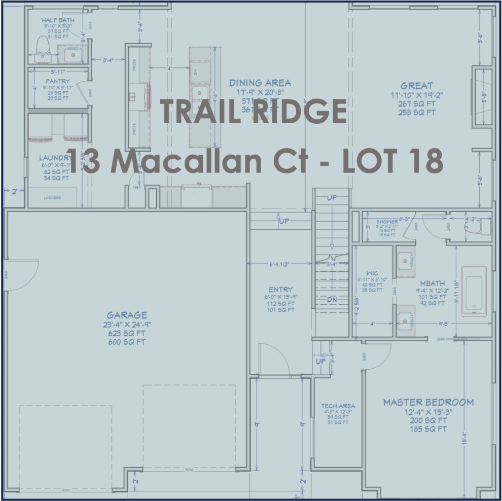 TRAIL RIDGE SUBDIVISION - 38 LOTS