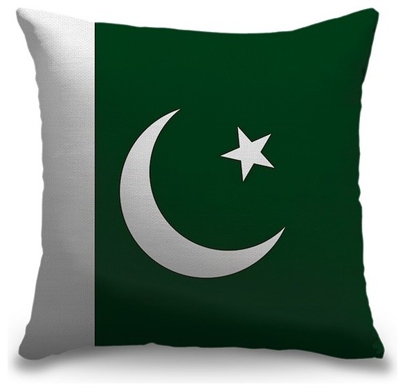"Pakistan Flag" Outdoor Pillow 16"x16"