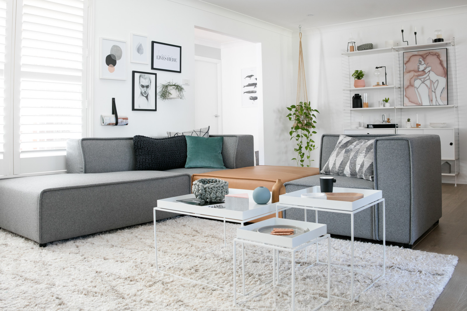 Гостиная в скандинавском стиле