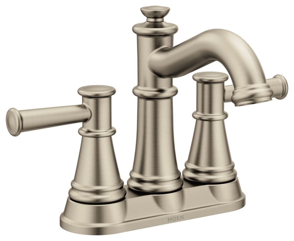 Moen 6010srn Boardwalk Centerset Bathroom Faucet With Metal Pop Up
