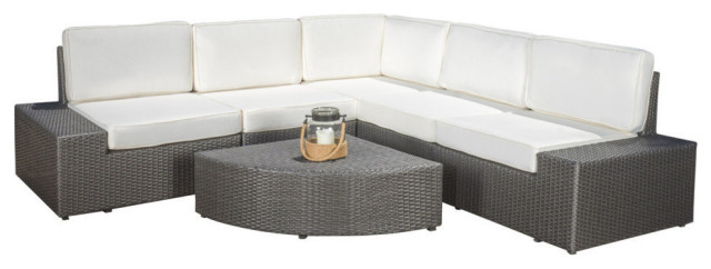 V Shaped Sectional Sofa Set, Reddington Outdoor Furniture