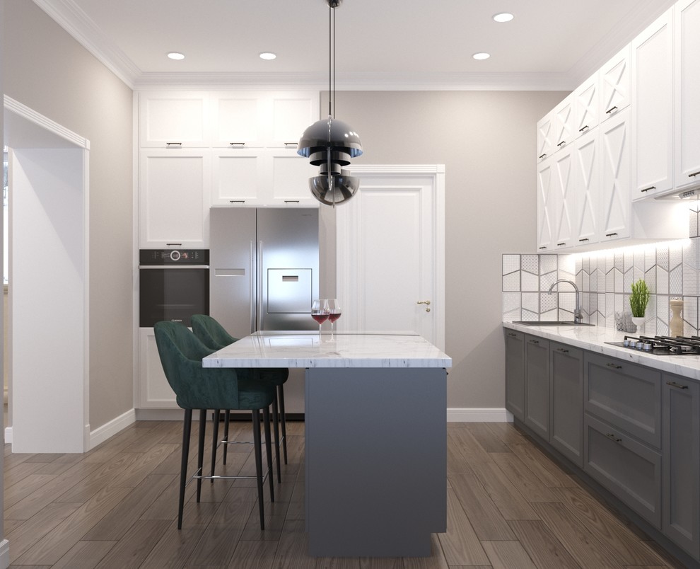 Проект реконструкции первого этажа дома в г. Отрадное, 75м.кв.