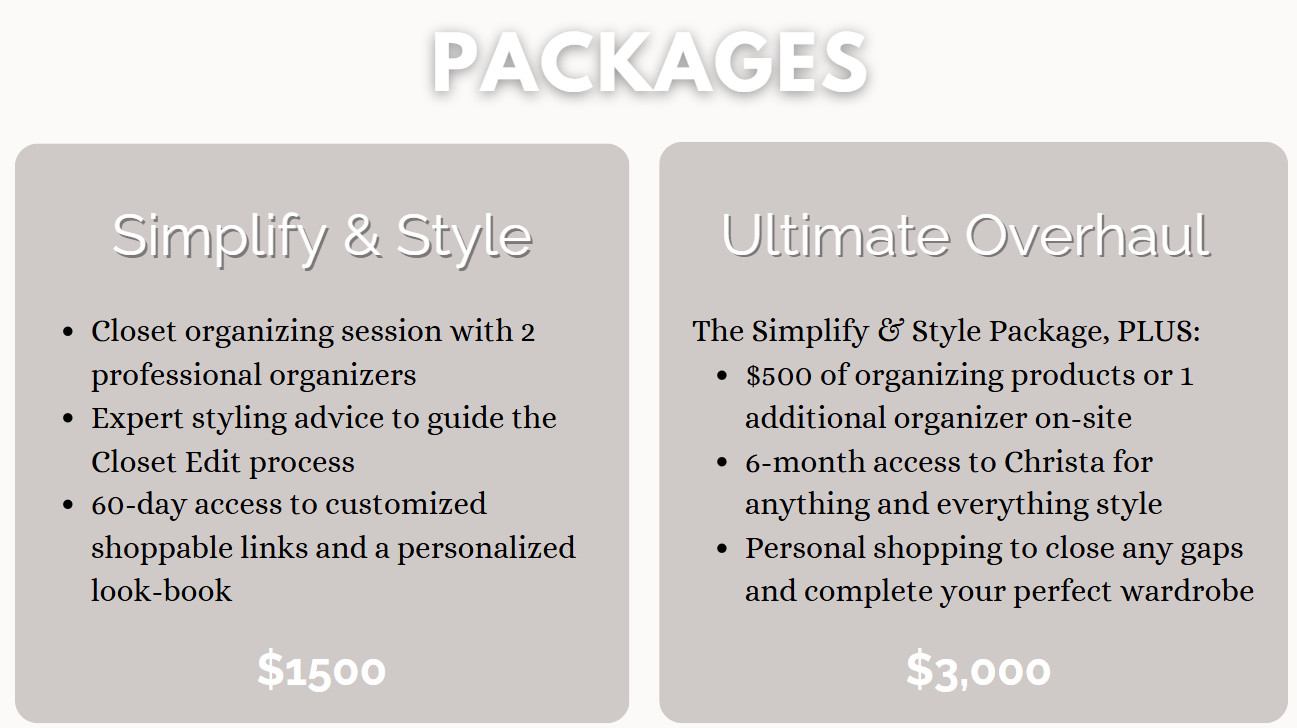 Styling Packages