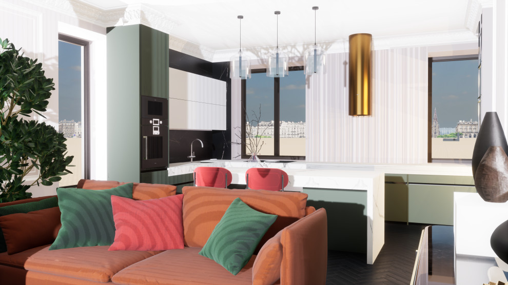 Индивидуальный жилой дом Альпийская деревня 125 м2