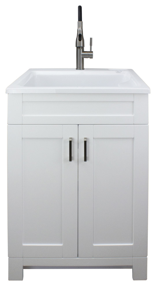 Transolid 25in Laundry with Acrylic Sink and High Arc Faucet