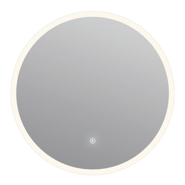 Eva 36X36 Round Perimeter Lighted Mirror With Memory Dimmer and