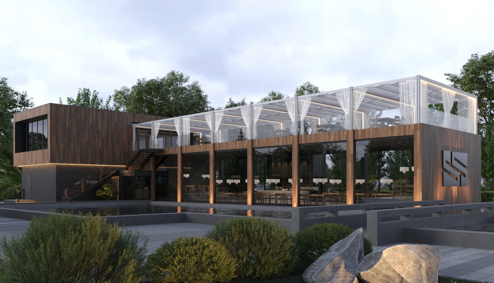 Двухэтажный ресторан в центре Новочеркасска