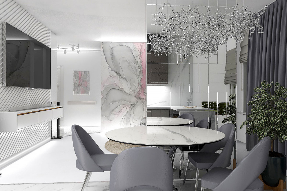 Проект 3х комнатной квартиры в современном стиле