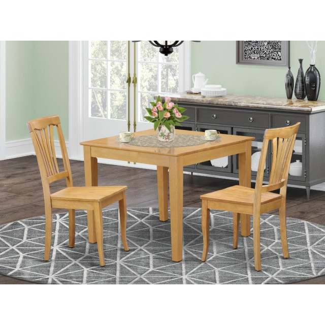 3Piece Kitchen Table Set, Dining Table for Small Spaces and 2 Dining