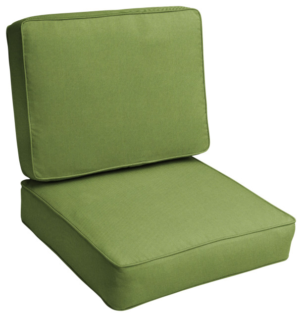 Sunbrella Spectrum Cilantro Outdoor Corded Cushion Set, 22 in x 22 in