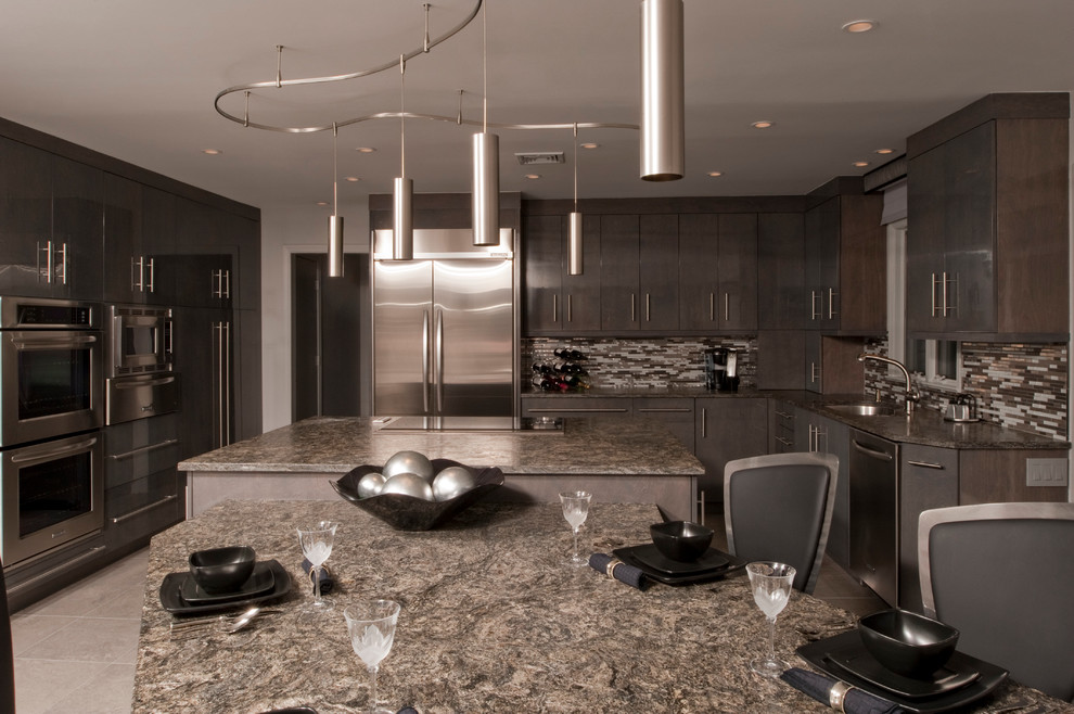 Inspiration for a contemporary kitchen remodel in New York