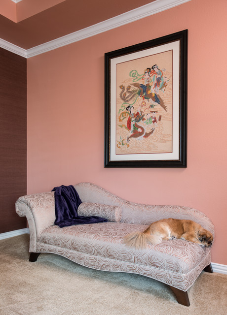Dramatic Master Bedroom transitional