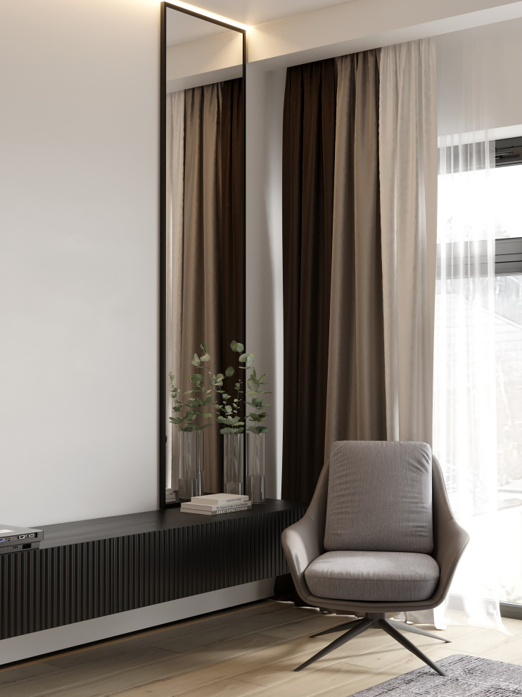 Проект спальни в загородном доме.