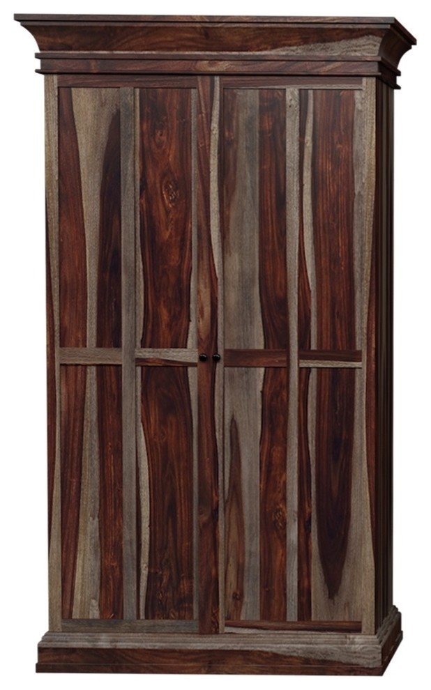 Ohio Rustic Solid Wood Tall And Large Wine Bar Cabinet Solid Wood Tall And Large Wine Bar