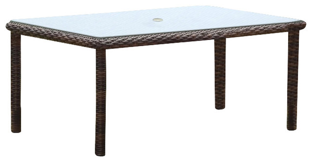 St. Tropez Rectangular Dining Table - Tropical - Outdoor Dining Tables ...