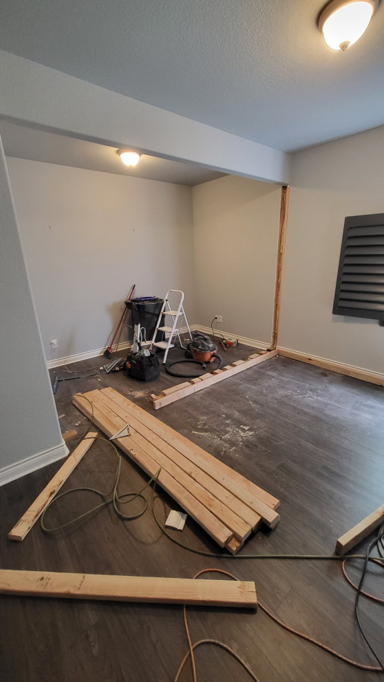 Closet Addition in Basement Bedroom