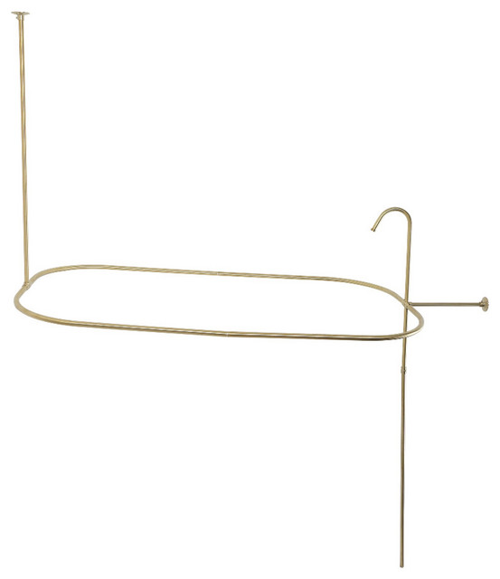 Kingston Brass ABT1040-7 End Mount Rectangular Shower Riser With ...