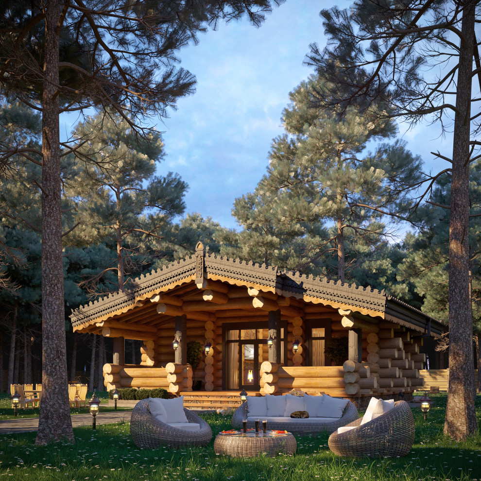 Баня из бревна ручной рубки 91кв.м.