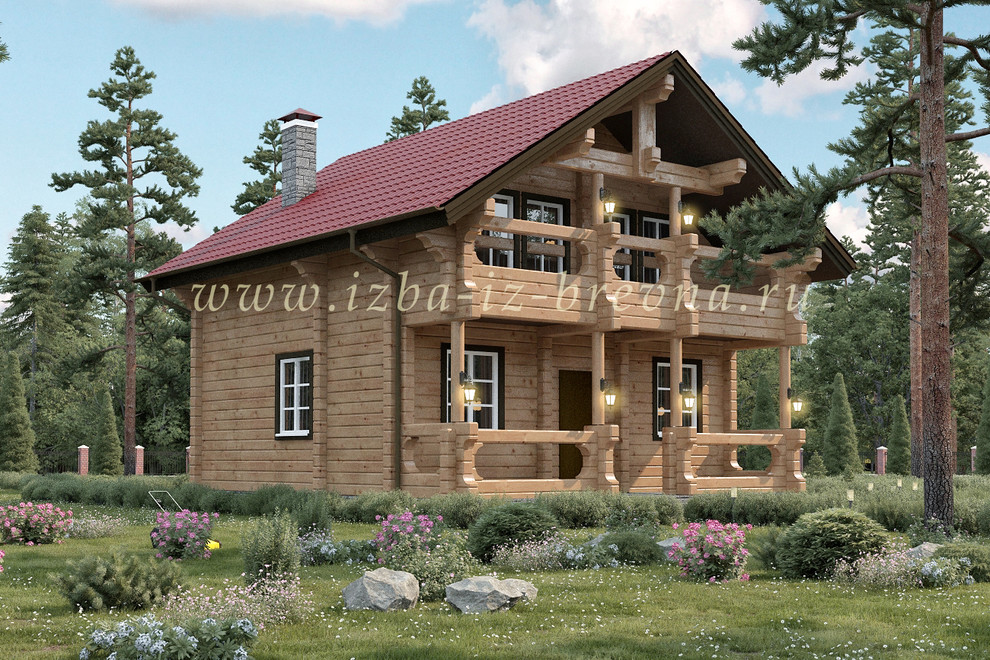 Проекты бань из оцилиндрованного бревна