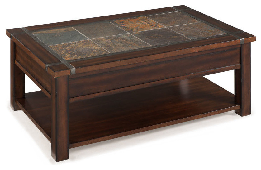 Magnussen Fraser Lift Top Coffee Table With Casters In ...