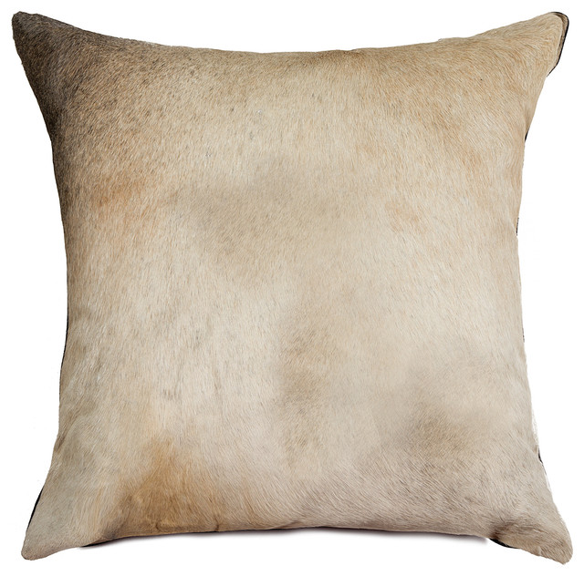 LIFESTYLE Torino Exotic Cowhide Pillow, Zebu, 18