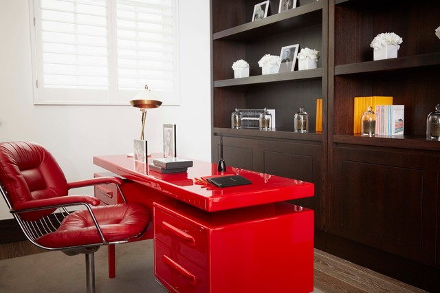 mews house in belgravia transitional-home-office