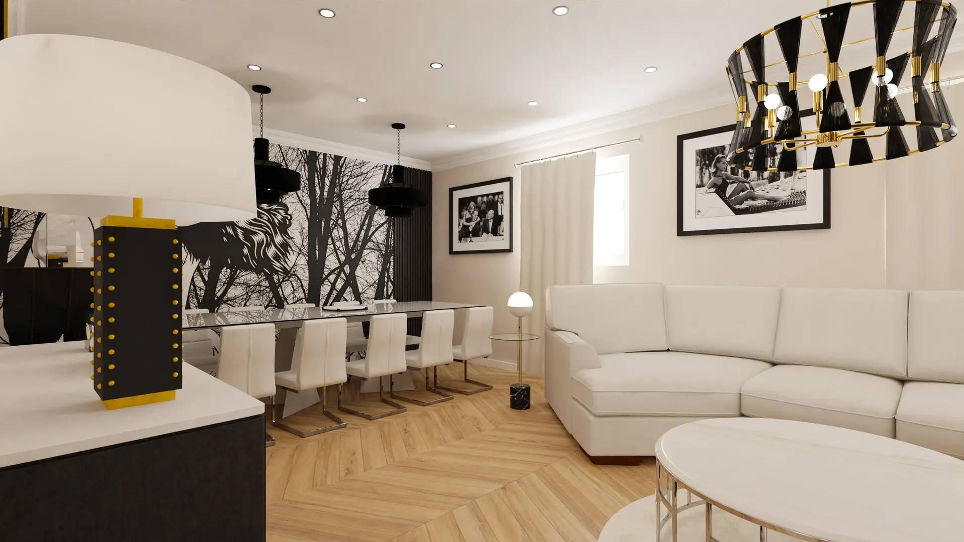 Rénovation complète, réunification de plusieurs appartements d'un petit immeuble